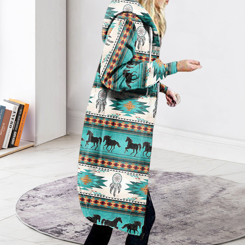 Printed Hooded Jacket