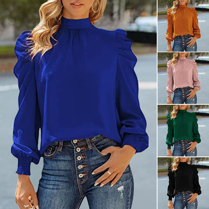 Bubble Long Sleeve Blouse