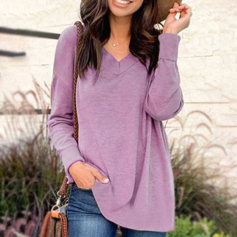 Long Sleeve V-Neck T-Shirt