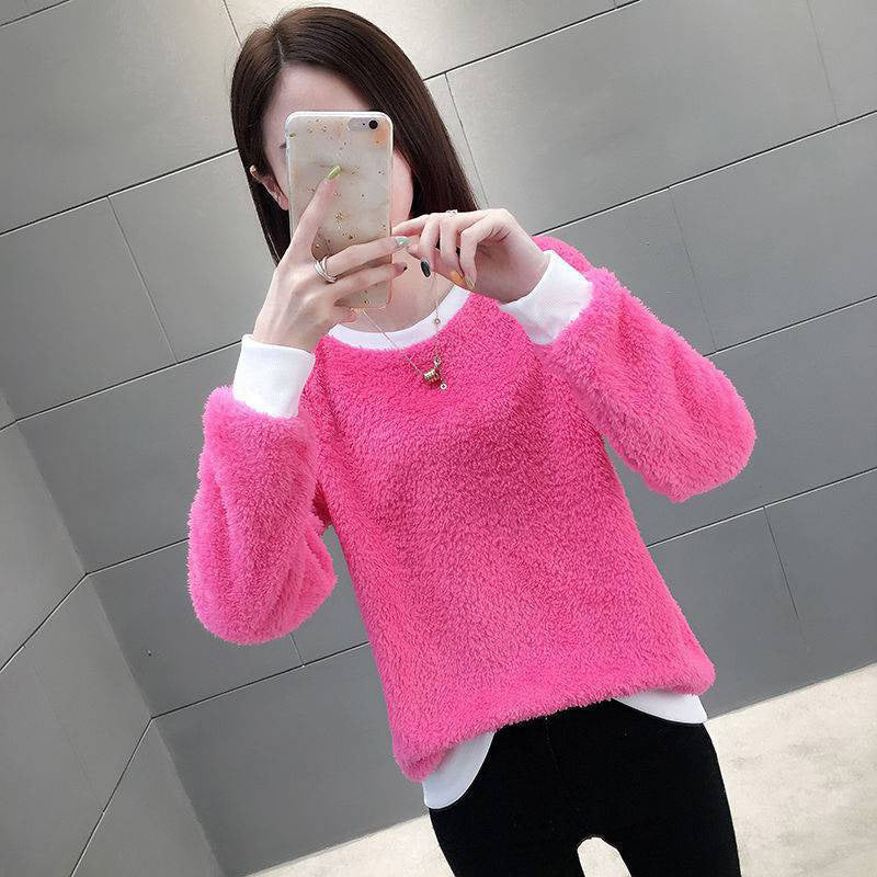 Women's autumn and winter solid color sweater