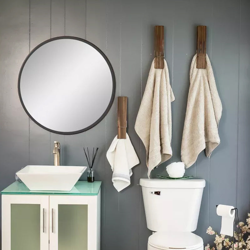 Clothespin Bathroom Towel Holder Decor
