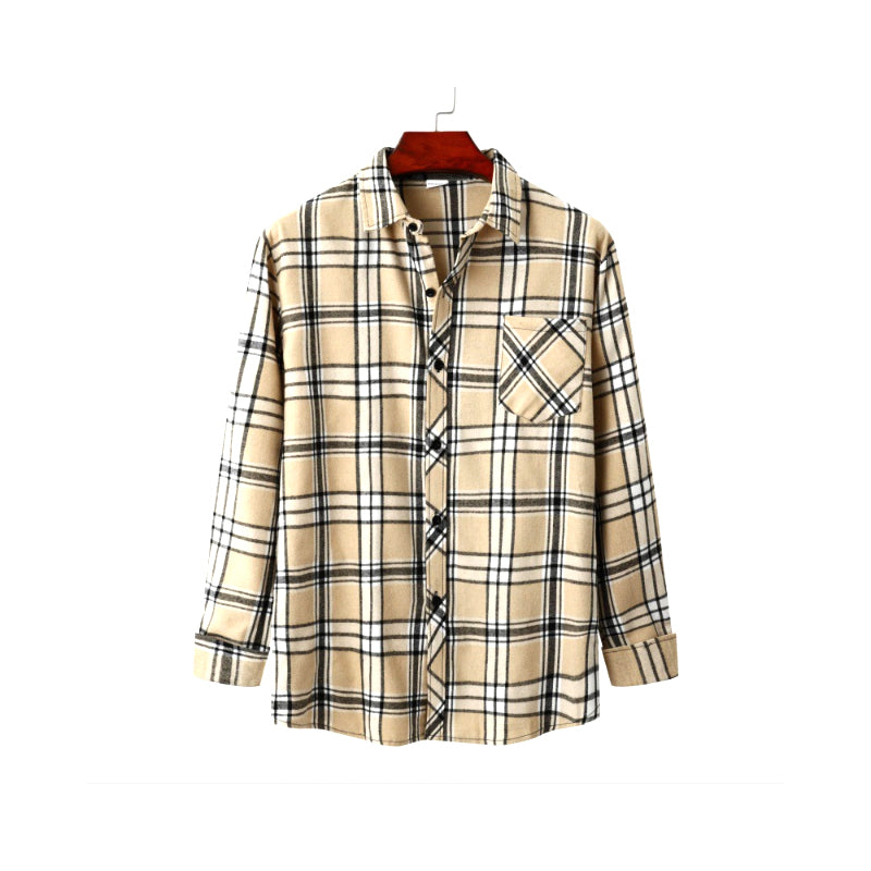 Men's Plaid Loose Shirt