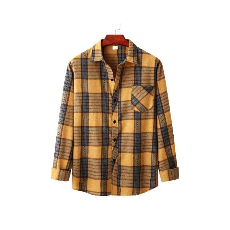 Men's Plaid Loose Shirt