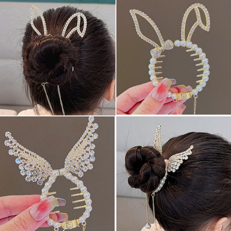 Elegant Ponytail Hair Button