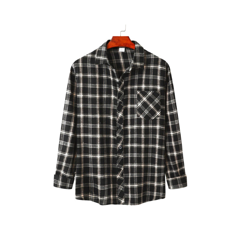 Men's Plaid Loose Shirt