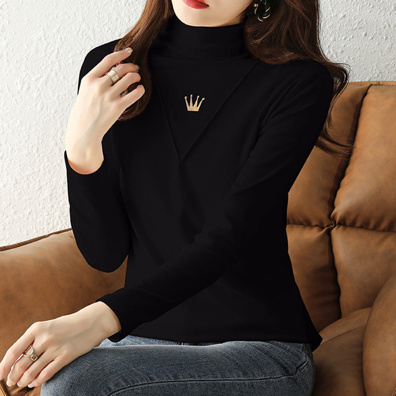 Women's Casual Long Sleeve Turtleneck Tops