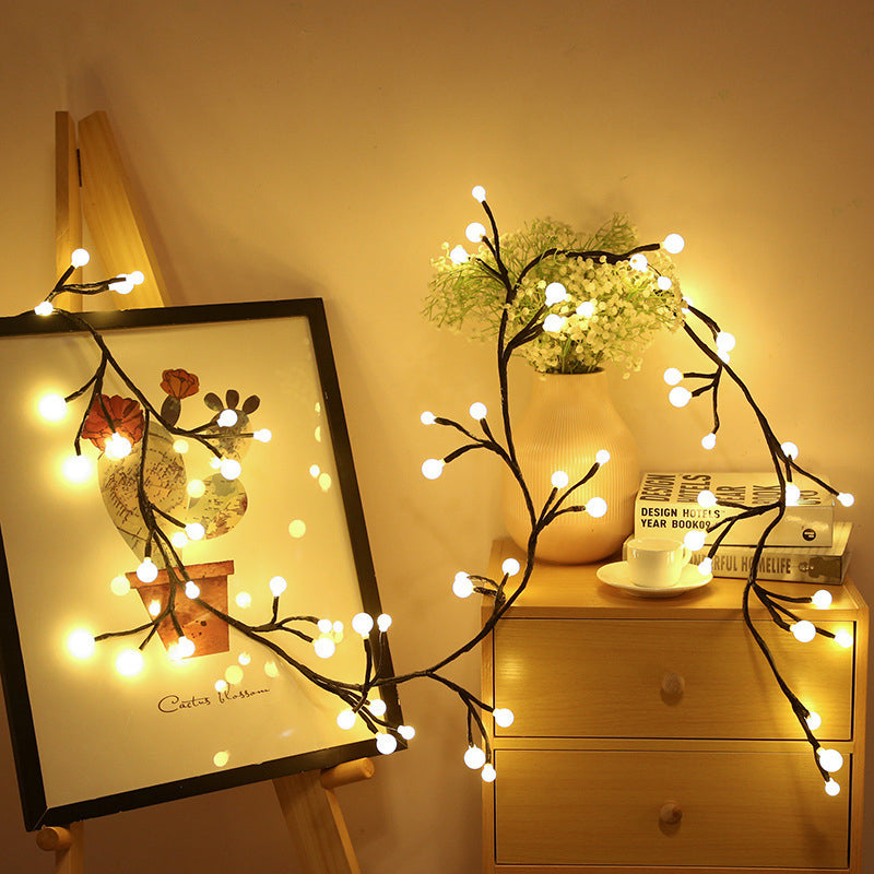 Branch Rattan String Lights