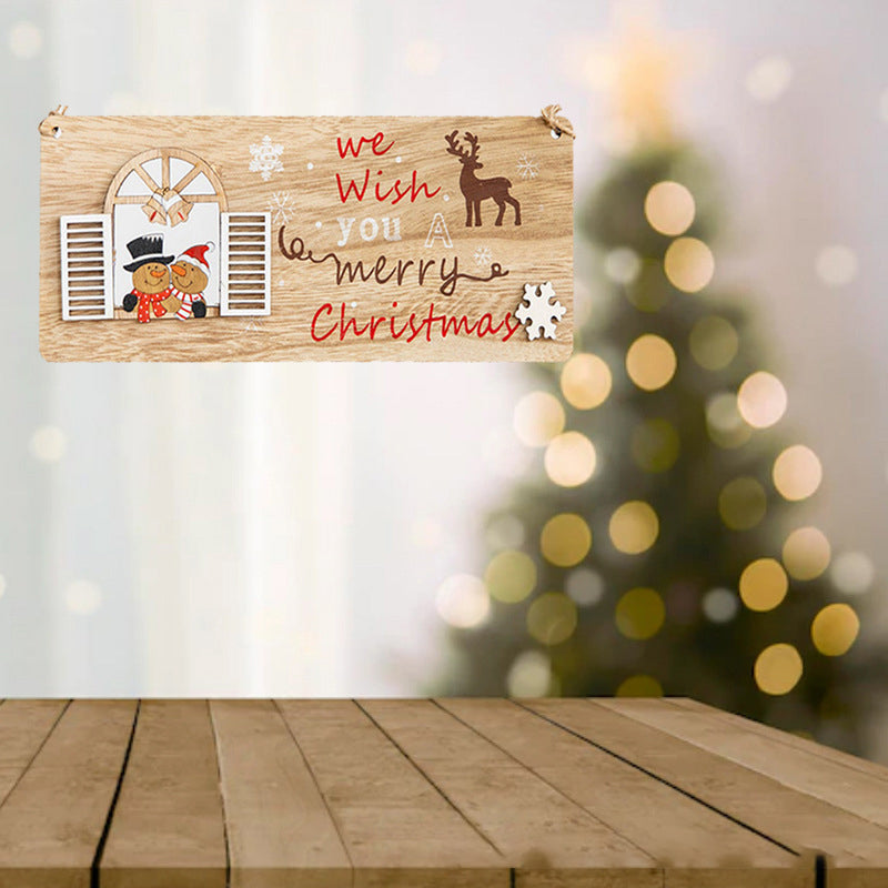 Christmas Wooden Hanging Sign