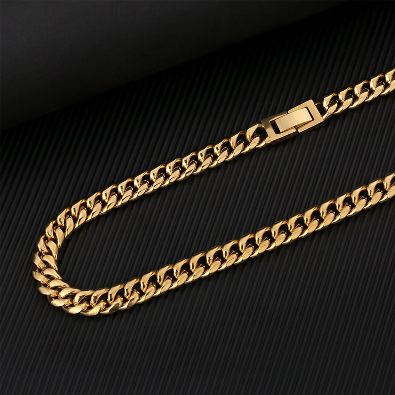 Titanium Steel Cuban Necklace