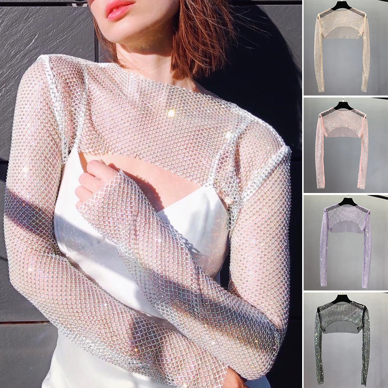 Mesh Diamond Sun Protection Cape Top