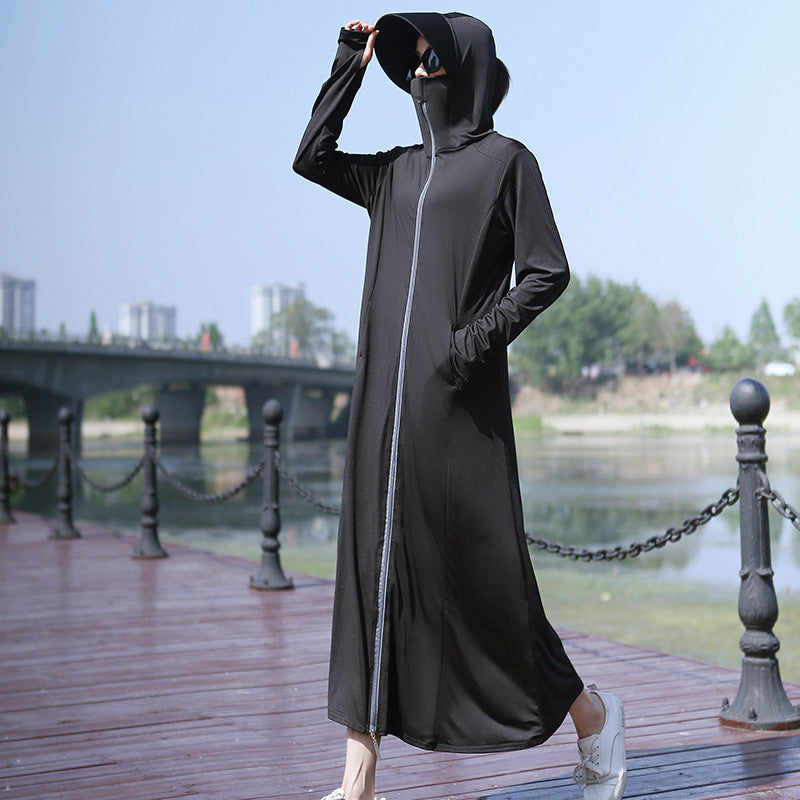 Long Ice Silk Sunscreen Clothes