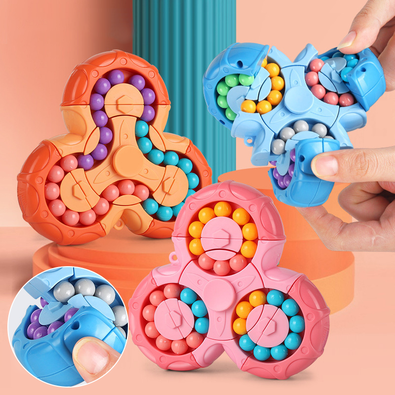 Puzzle Rotating Magic Beans Rubik's Cube Spinning Top