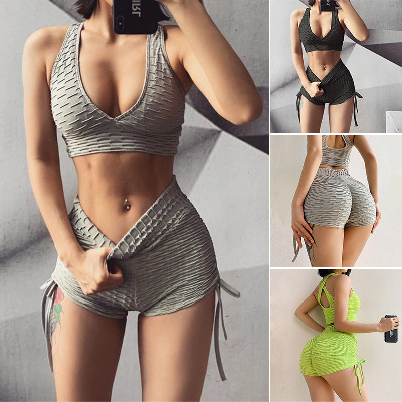 Hip Lift Yoga Shorts Set