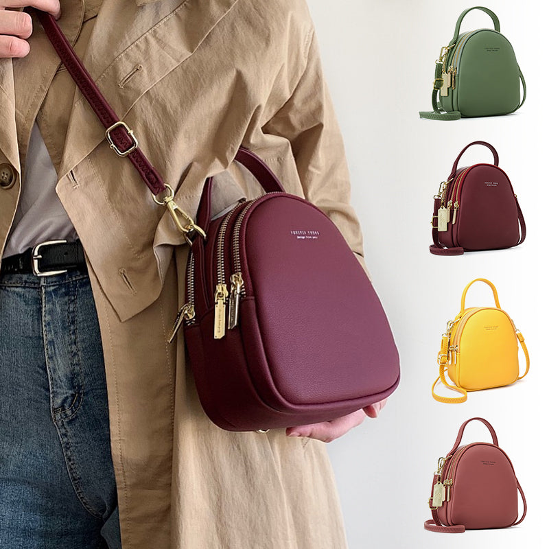 Multi-Compartment Lightweight Crossbody Bag