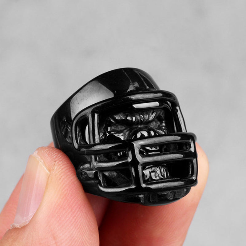 New Trendy Football Helmet Ring