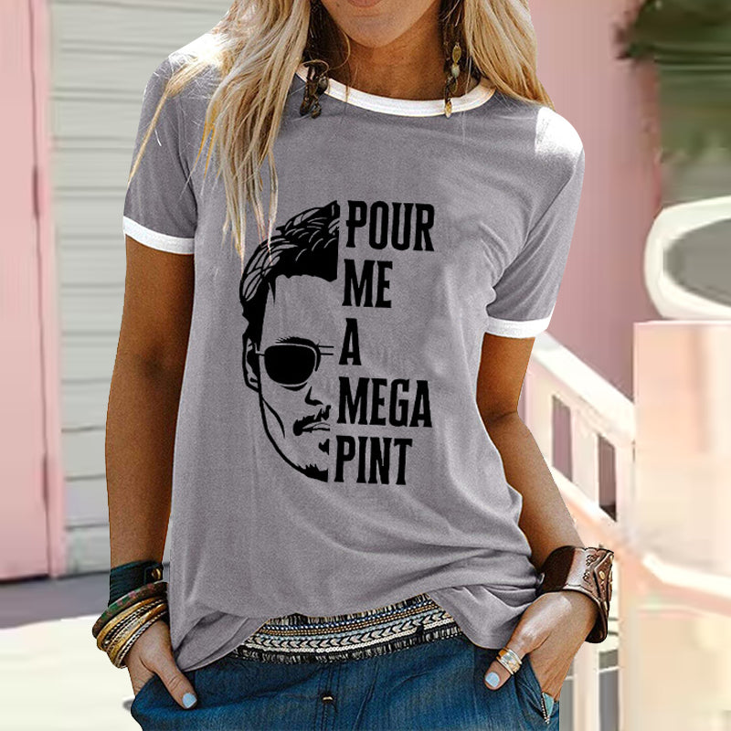 Pour Me A Mega Pint Print T-shirt