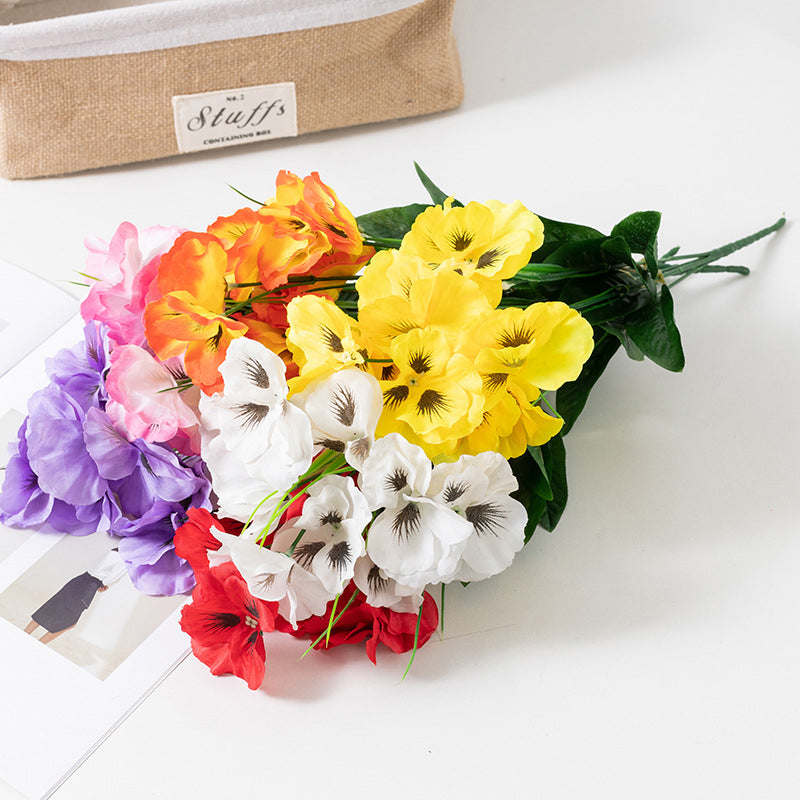 Outdoor Artificial Pansy Flowers