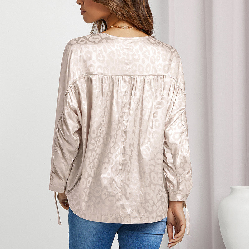 Fashion Casual Crew Neck Print Shirt