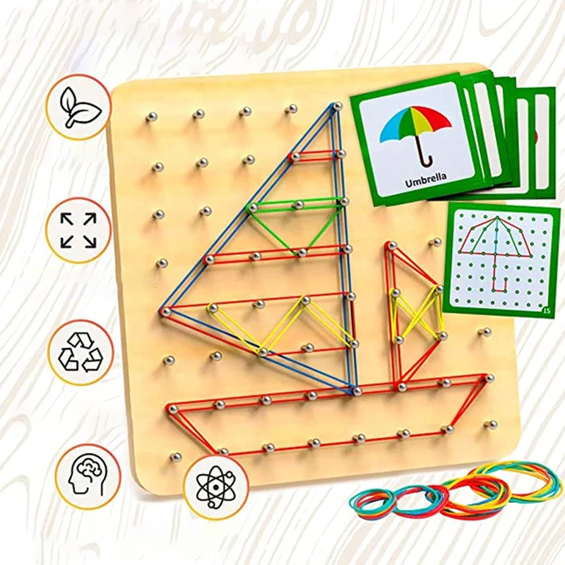 Wooden Geoboard