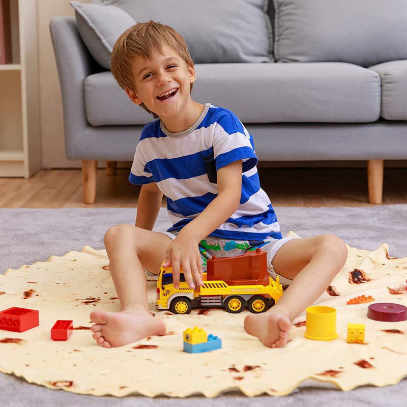 Coral Velvet Corn Pancake Blanket