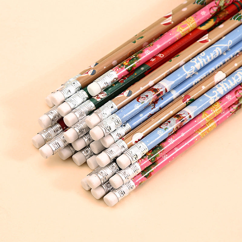 Christmas Pencils with Erasers