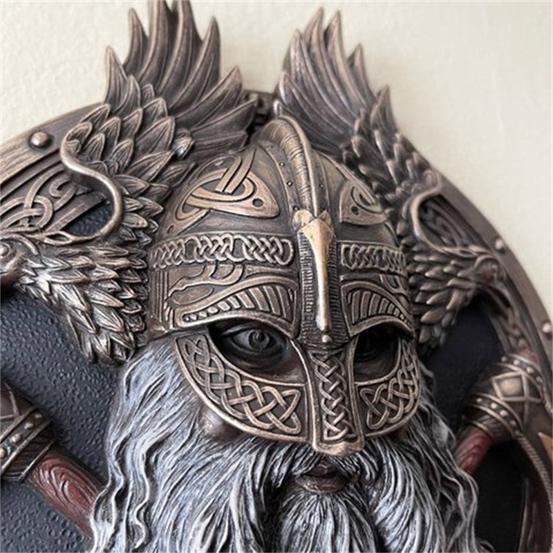 Retro Viking Berserker Double Axe Wall Decorative