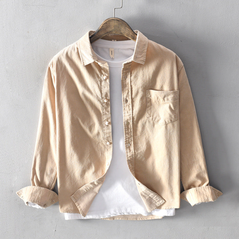 Men's Casual Solid Button Up Shirts