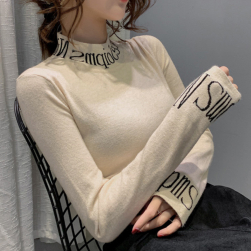 Half Turtleneck Lettering Underwear