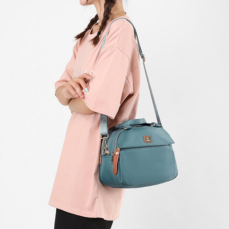 Waterproof Nylon Multi-Layer Shoulder Bag