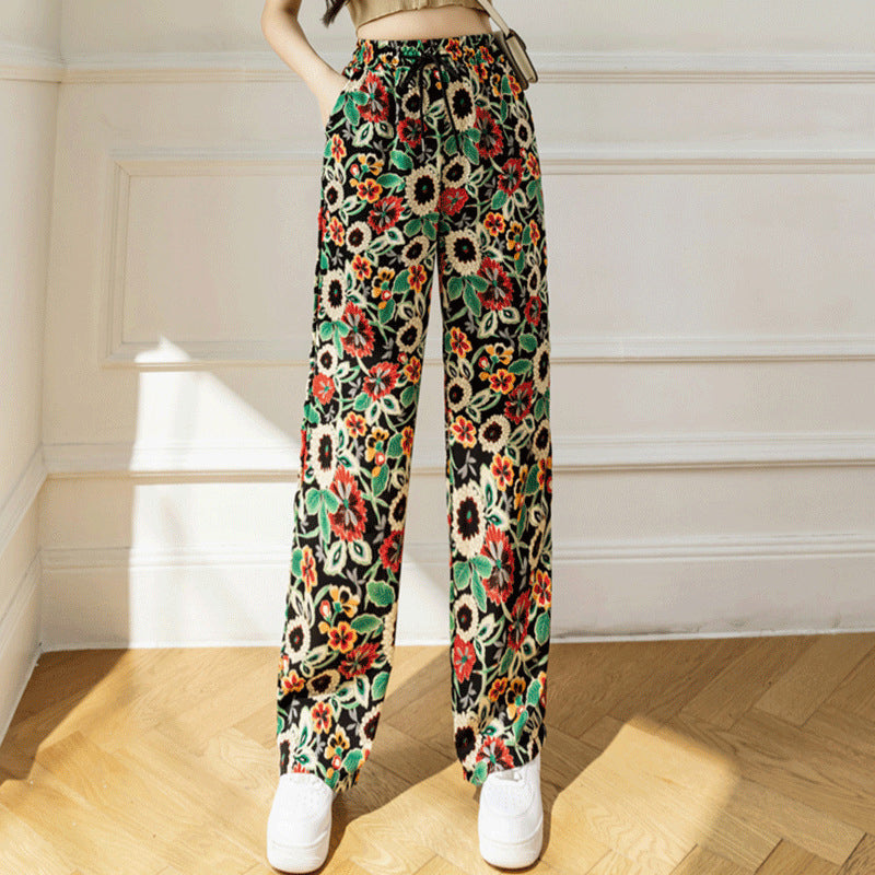 Women's Printed Ice And Snow Wide Leg Pants