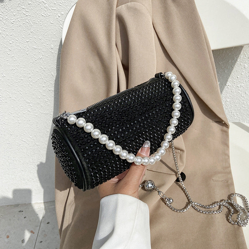 Shiny Little Cylinder Bag