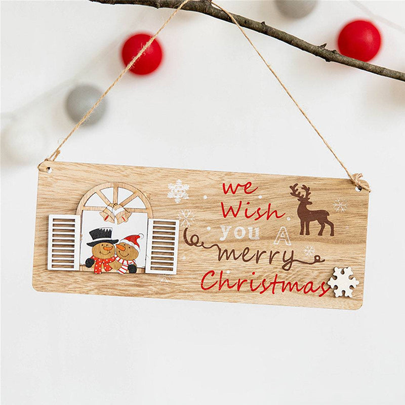 Christmas Wooden Hanging Sign