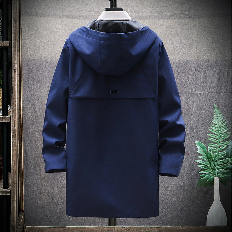 Men's Long Trench Outfits Coat