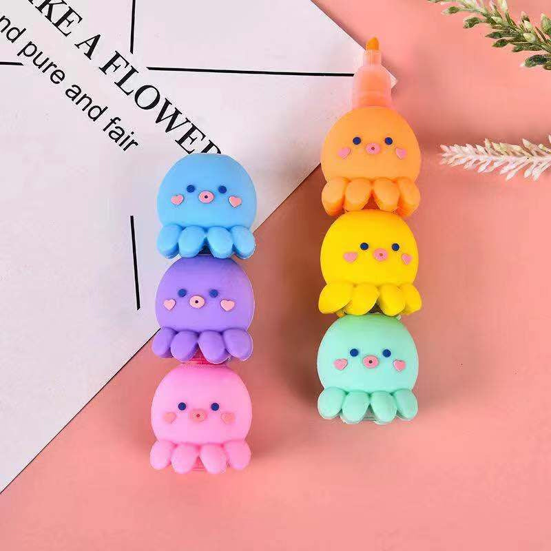 Colorful Octopus Shaped Highlighter