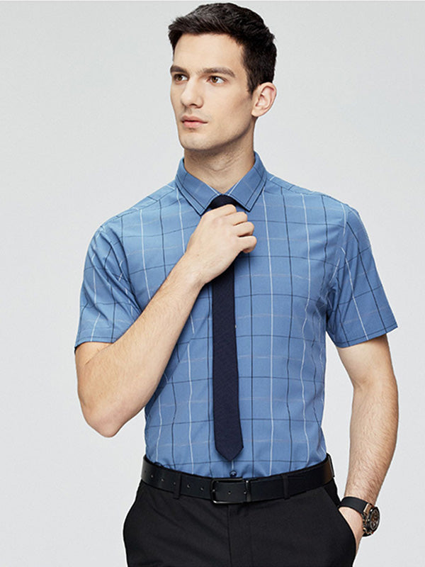 Contrast Color Loose Shirt