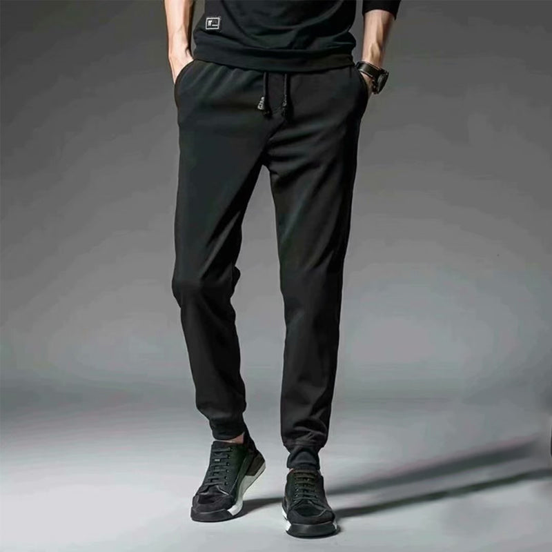 Winter Thickening Sports And Leisure Belted Pants