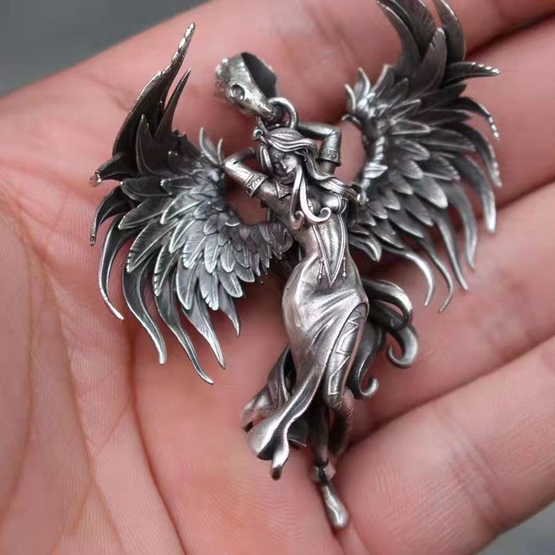 Evil Angel Pendant Necklace