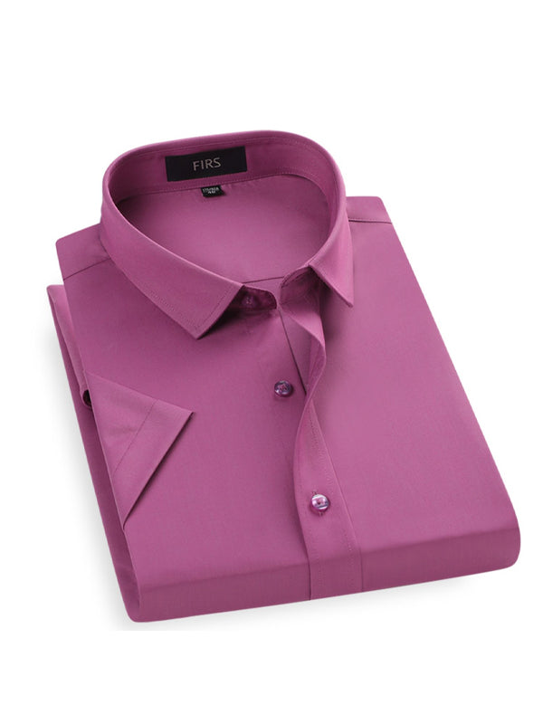Solid Color Business Shirt