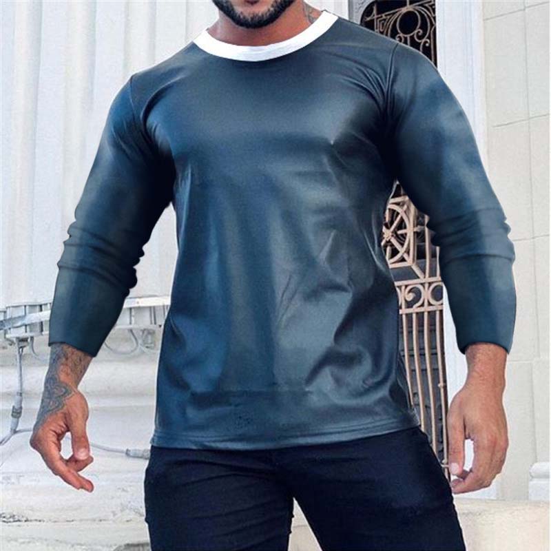 Men's Satin Long Sleeve T-shirt