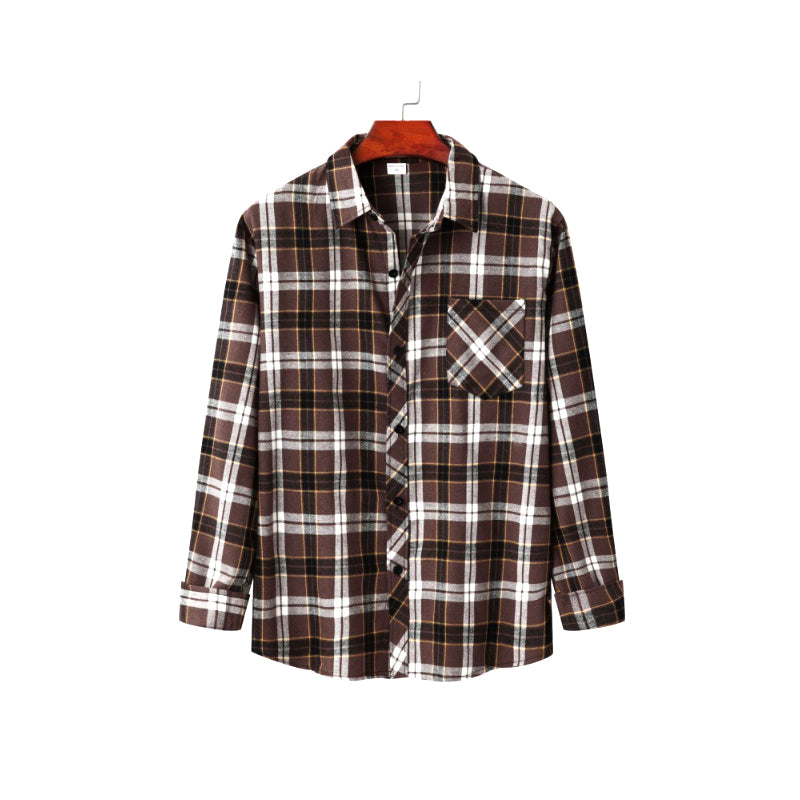 Men's Plaid Loose Shirt