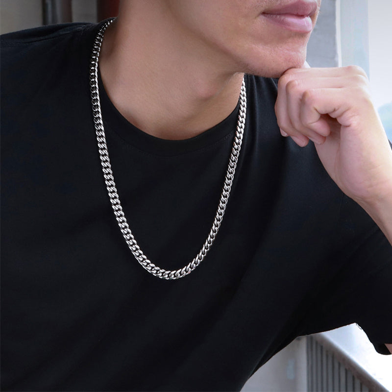 Titanium Steel Cuban Necklace