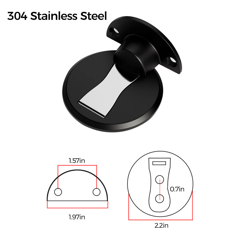 Stainless Steel Invisible Magnetic Doorstop