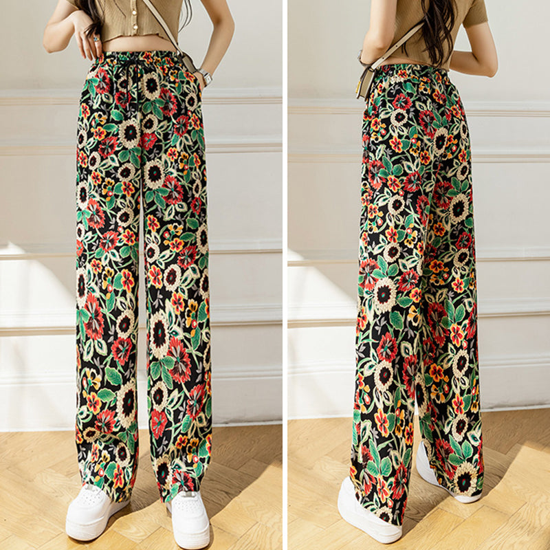 Women's Printed Ice And Snow Wide Leg Pants