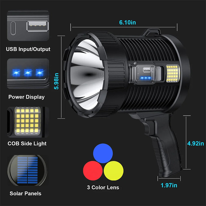 LED Spotlight Handheld Large Searchlight