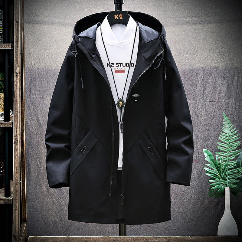 Men's Long Trench Outfits Coat