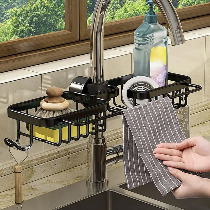 Rust-proof Space Aluminum Faucet Rack