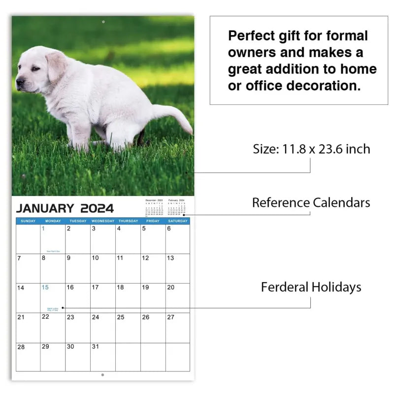 The funniest calendar of this century | The "artistic expression" of furry friends