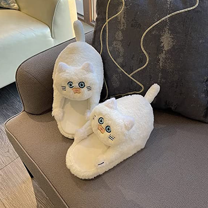 Women's Plush Cat Slippers