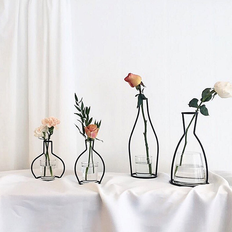 Retro Iron Flower Vases