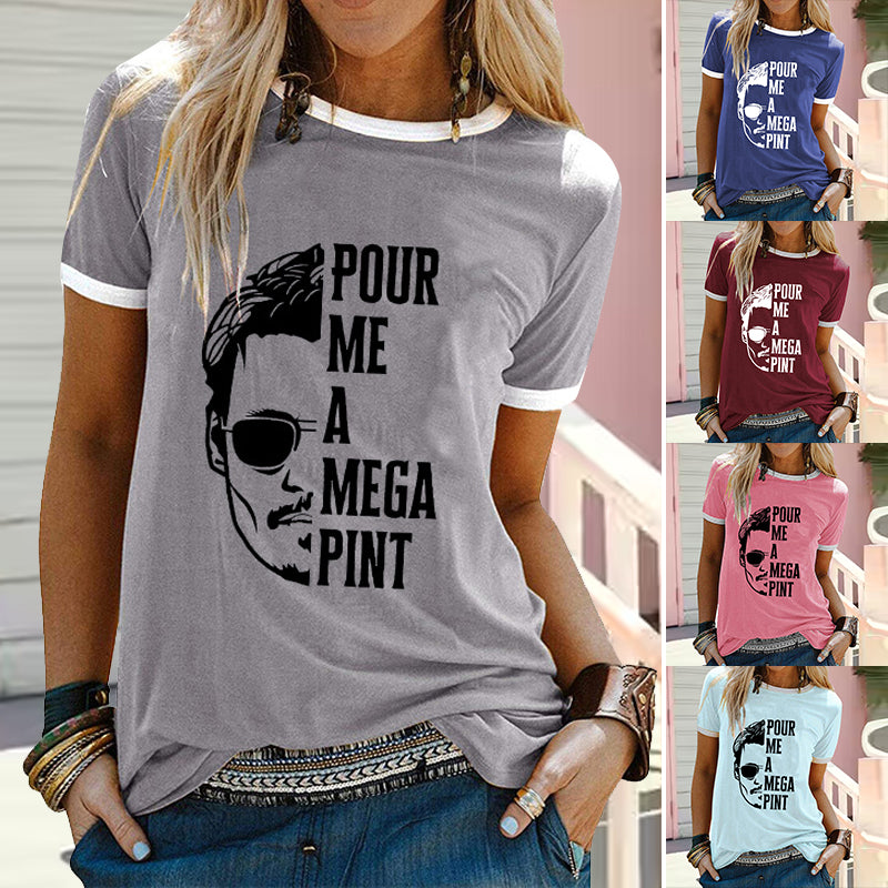 Pour Me A Mega Pint Print T-shirt